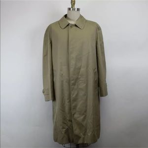 Burberry Prorsum Men's Khaki Buttoned Overcoat 44R